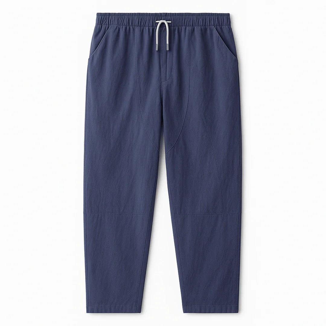 Men - Relaxed Fit Cropped Pants – Casual Lightweight Trousers