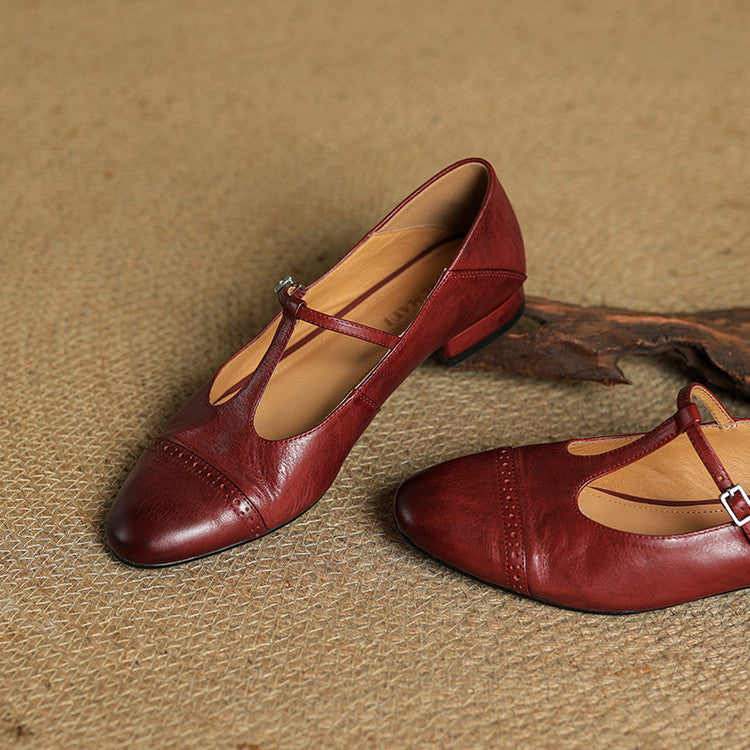 Women - Handmade Genuine Leather Flats