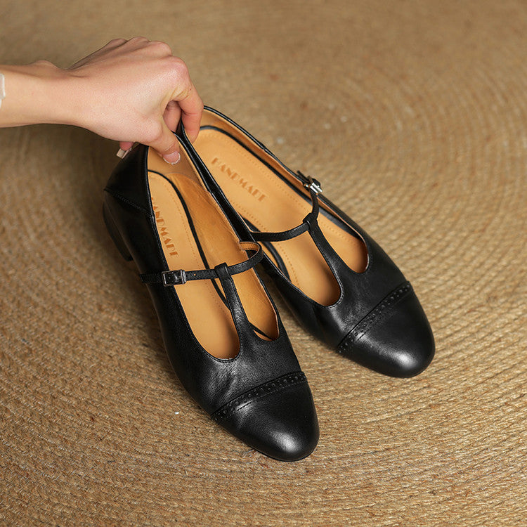 Women - Handmade Genuine Leather Flats