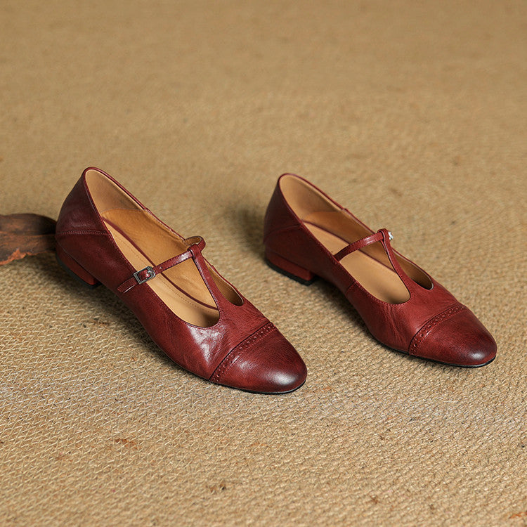 Women - Handmade Genuine Leather Flats