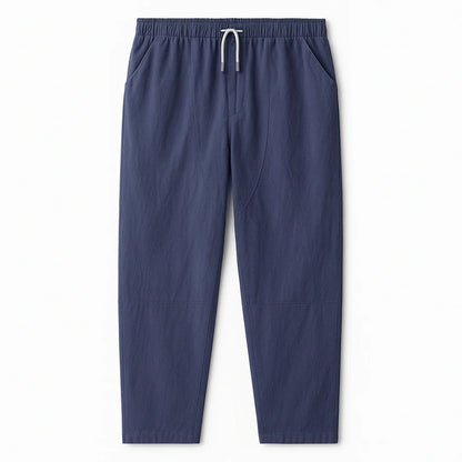 Men - Relaxed Fit Cropped Pants – Casual Lightweight Trousers