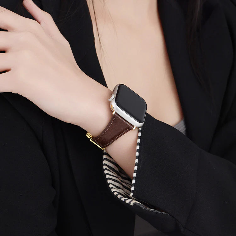 Premium smartwatch band for Apple Watch with clover accent
