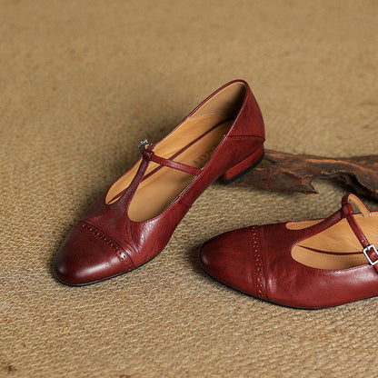 Women - Handmade Genuine Leather Flats