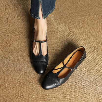 Women - Handmade Genuine Leather Flats