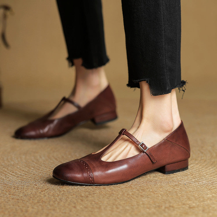 Women - Handmade Genuine Leather Flats