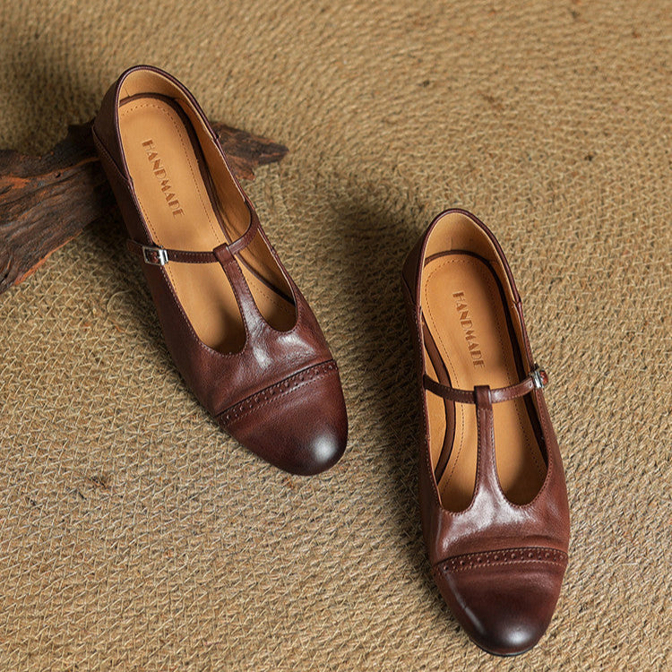 Women - Handmade Genuine Leather Flats