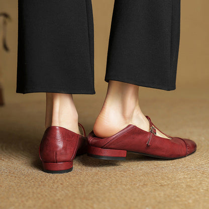 Women - Handmade Genuine Leather Flats