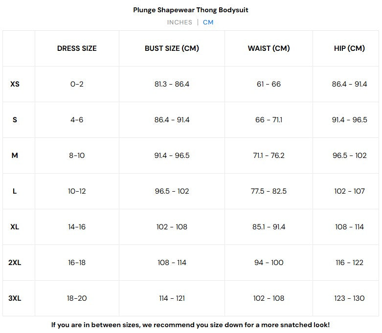 Women - Plunge Shapewear Thong Bodysuit