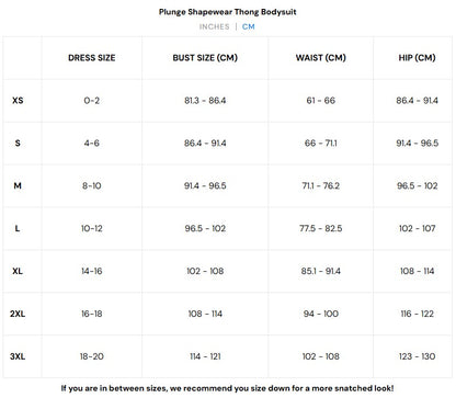 Women - Plunge Shapewear Thong Bodysuit
