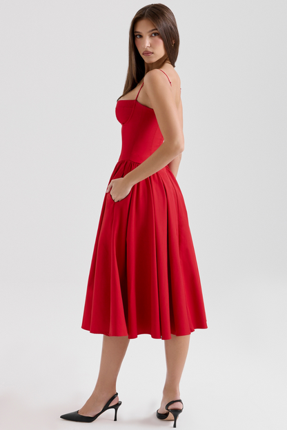 Women - Celine Corset Midi Dress