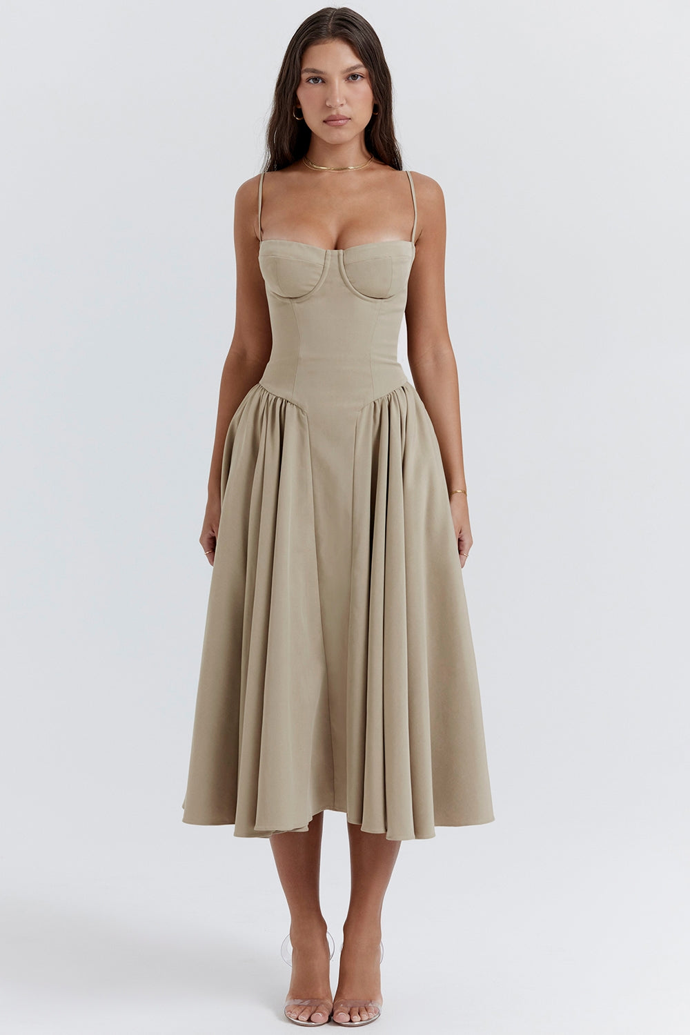 Women - Celine Corset Midi Dress
