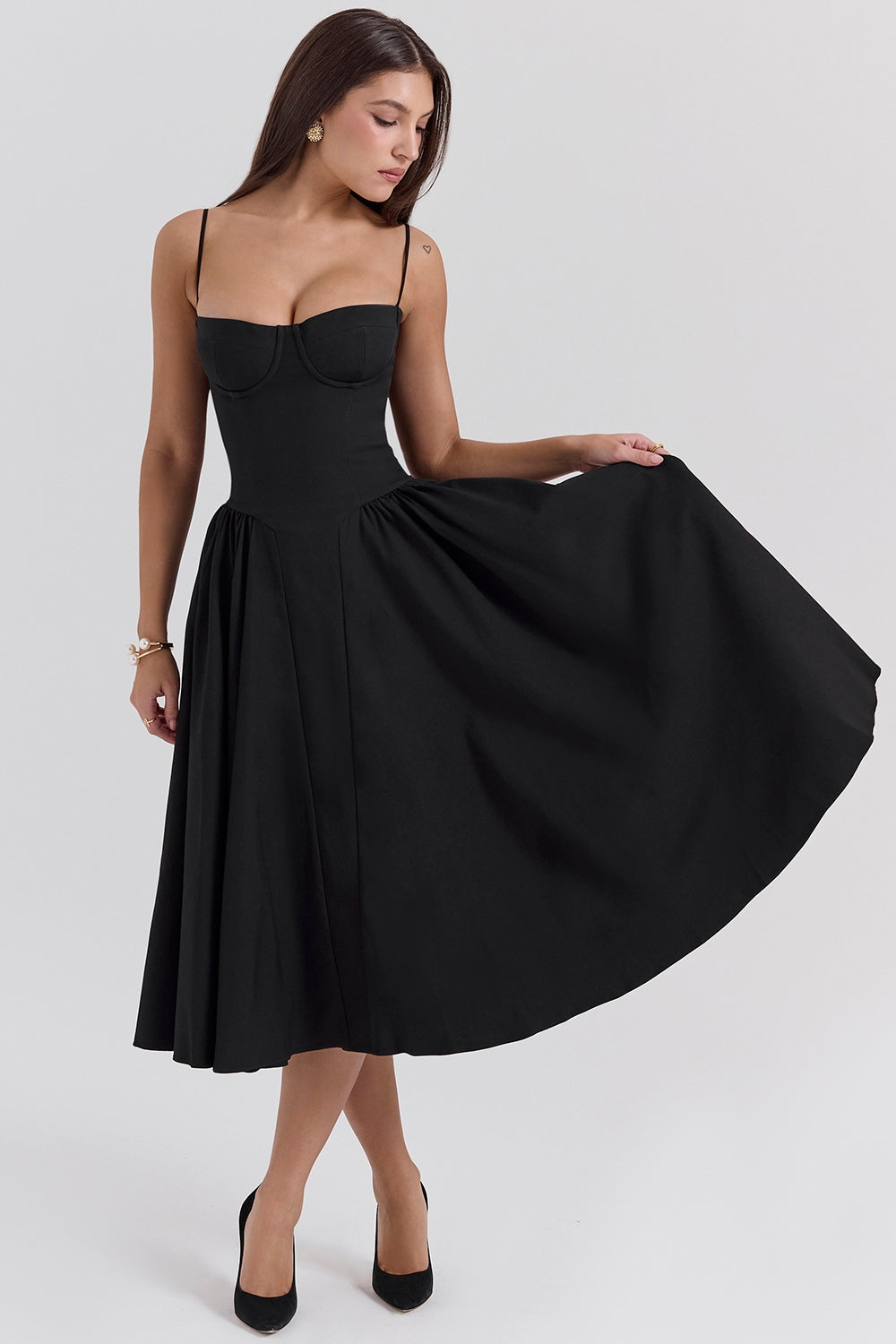 Women - Celine Corset Midi Dress