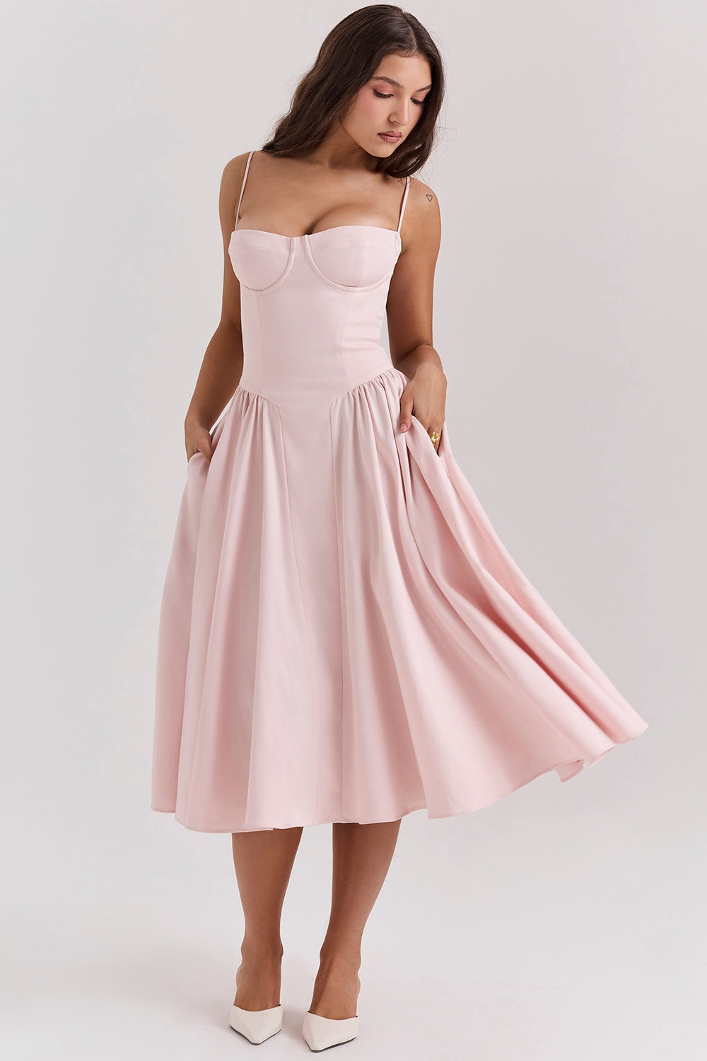 Women - Celine Corset Midi Dress