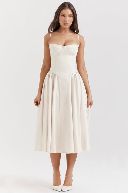 Women - Celine Corset Midi Dress