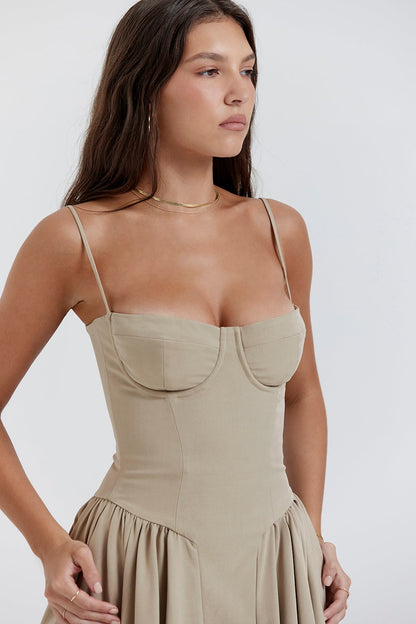 Women - Celine Corset Midi Dress