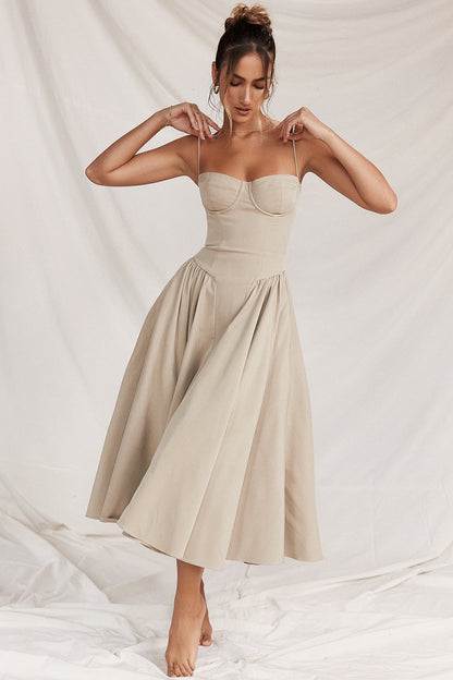 Women - Celine Corset Midi Dress