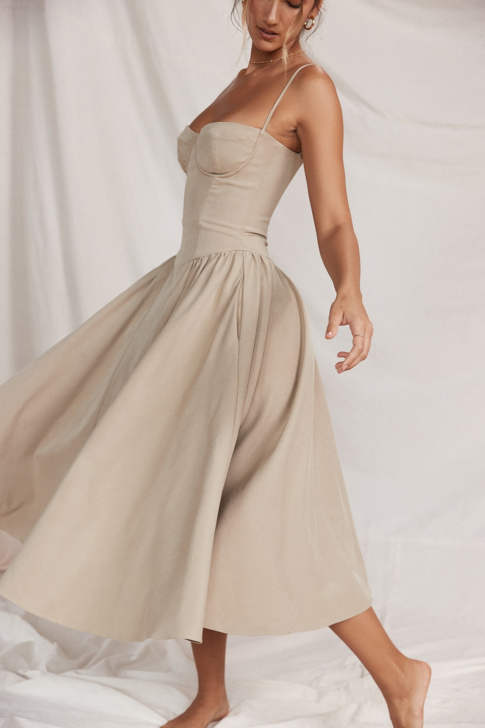 Women - Celine Corset Midi Dress