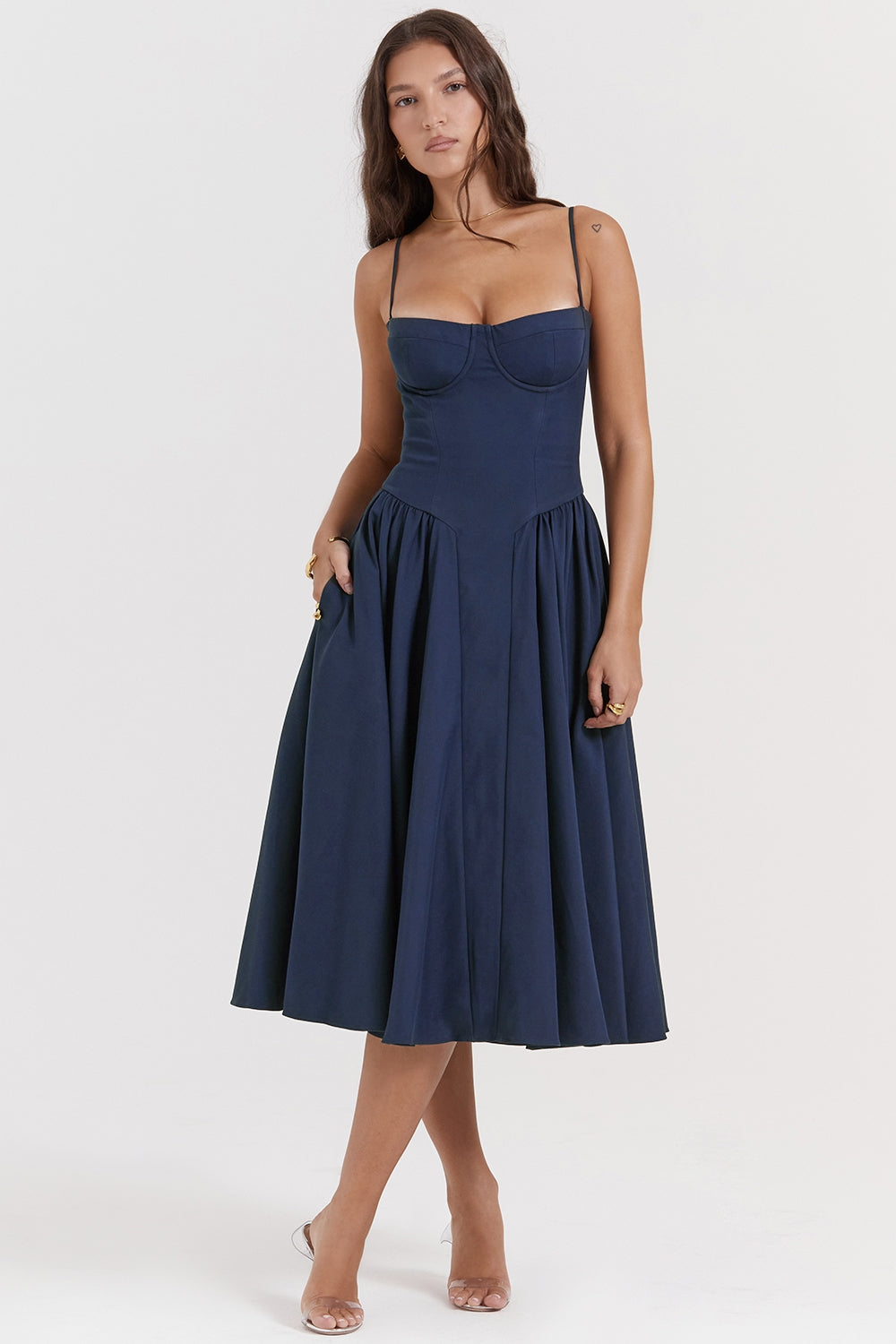 Women - Celine Corset Midi Dress
