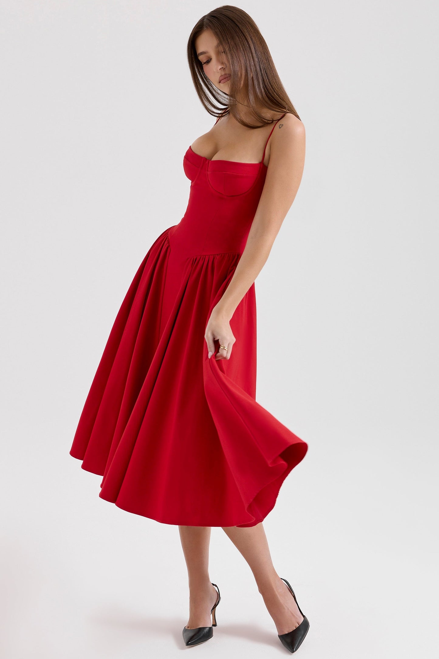 Women - Celine Corset Midi Dress