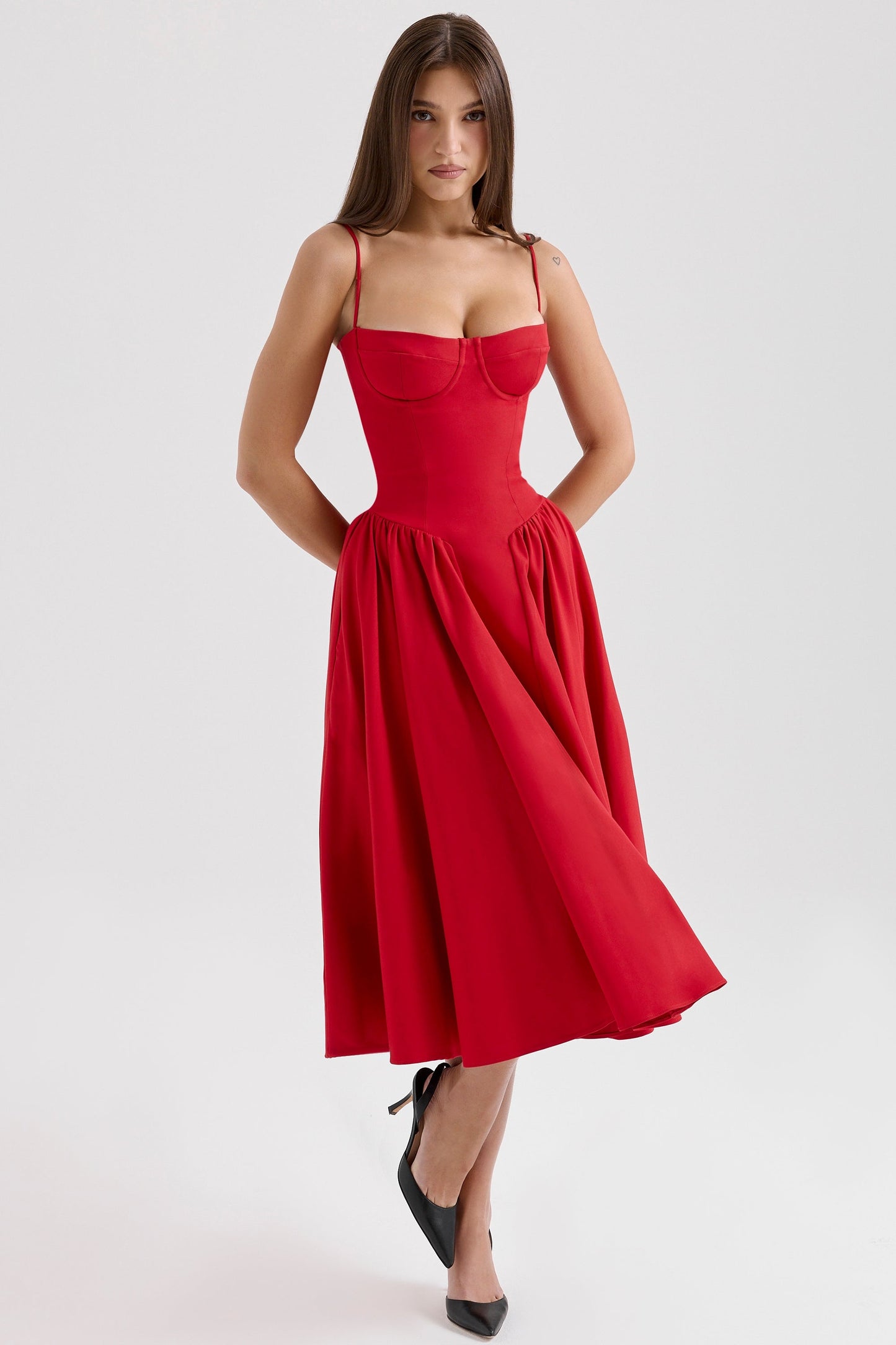 Women - Celine Corset Midi Dress
