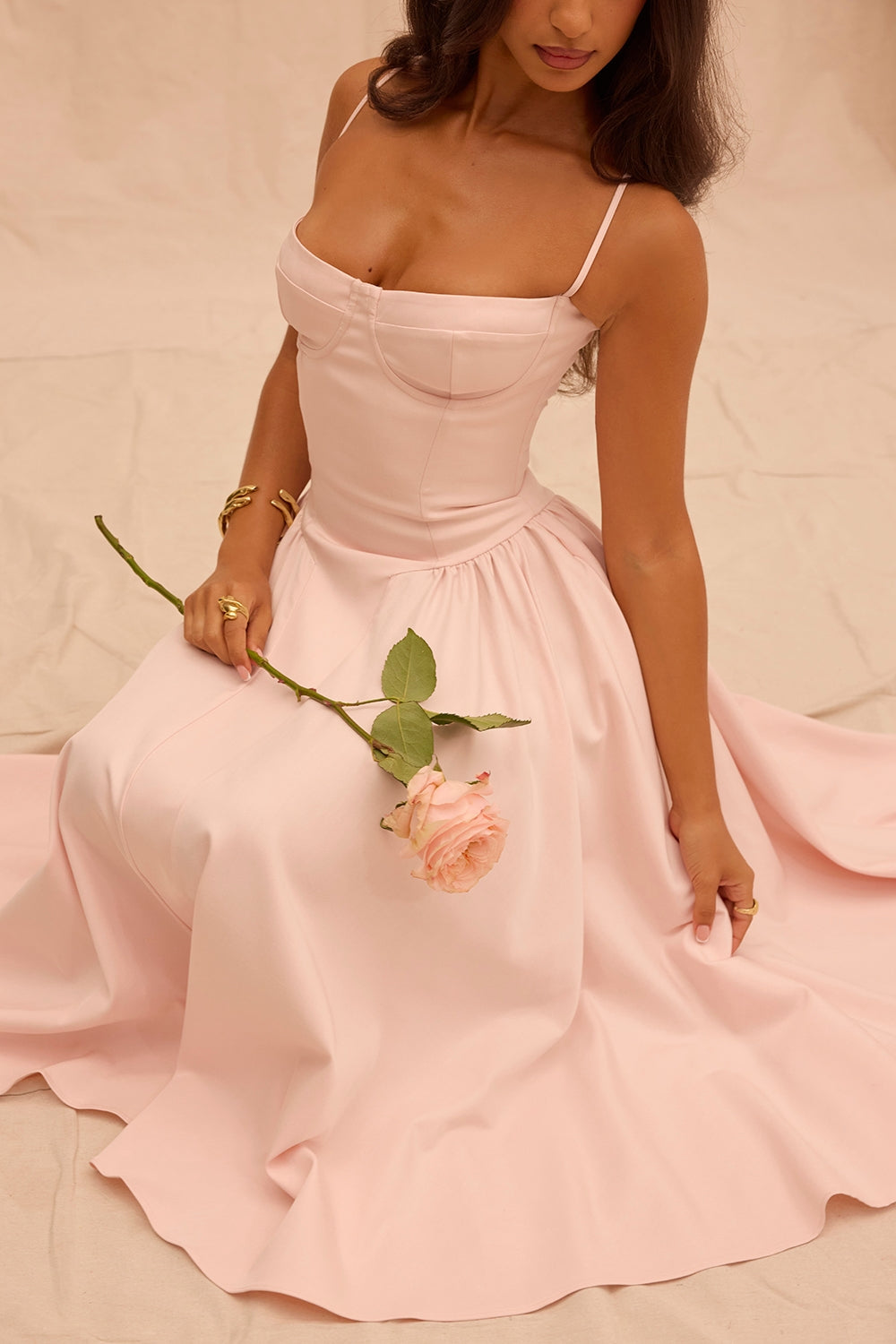 Women - Celine Corset Midi Dress