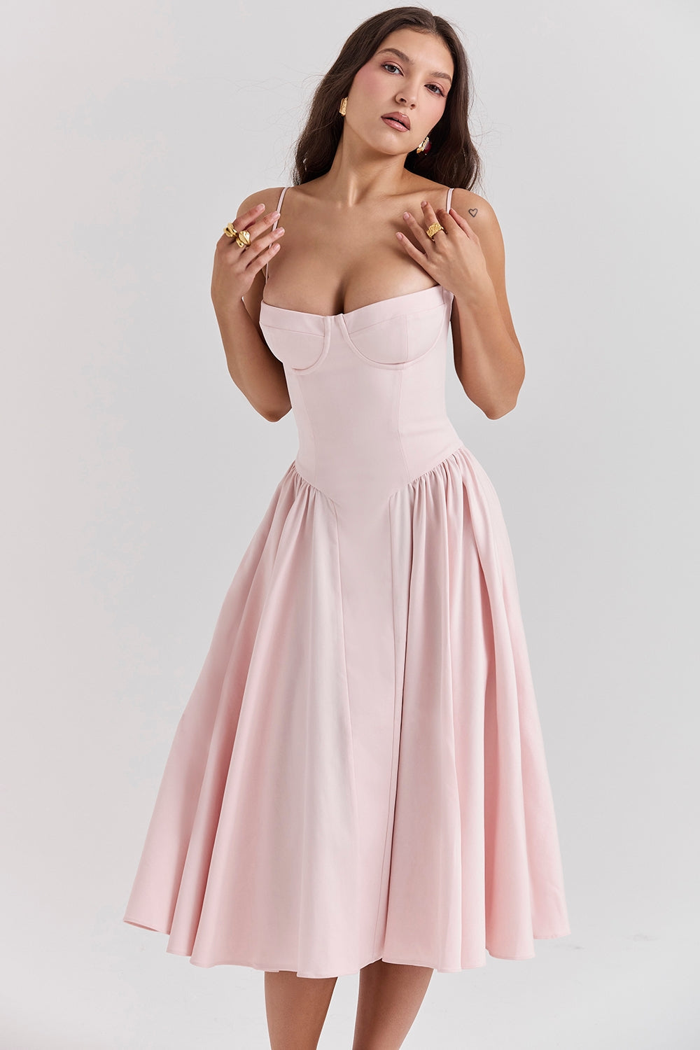 Women - Celine Corset Midi Dress