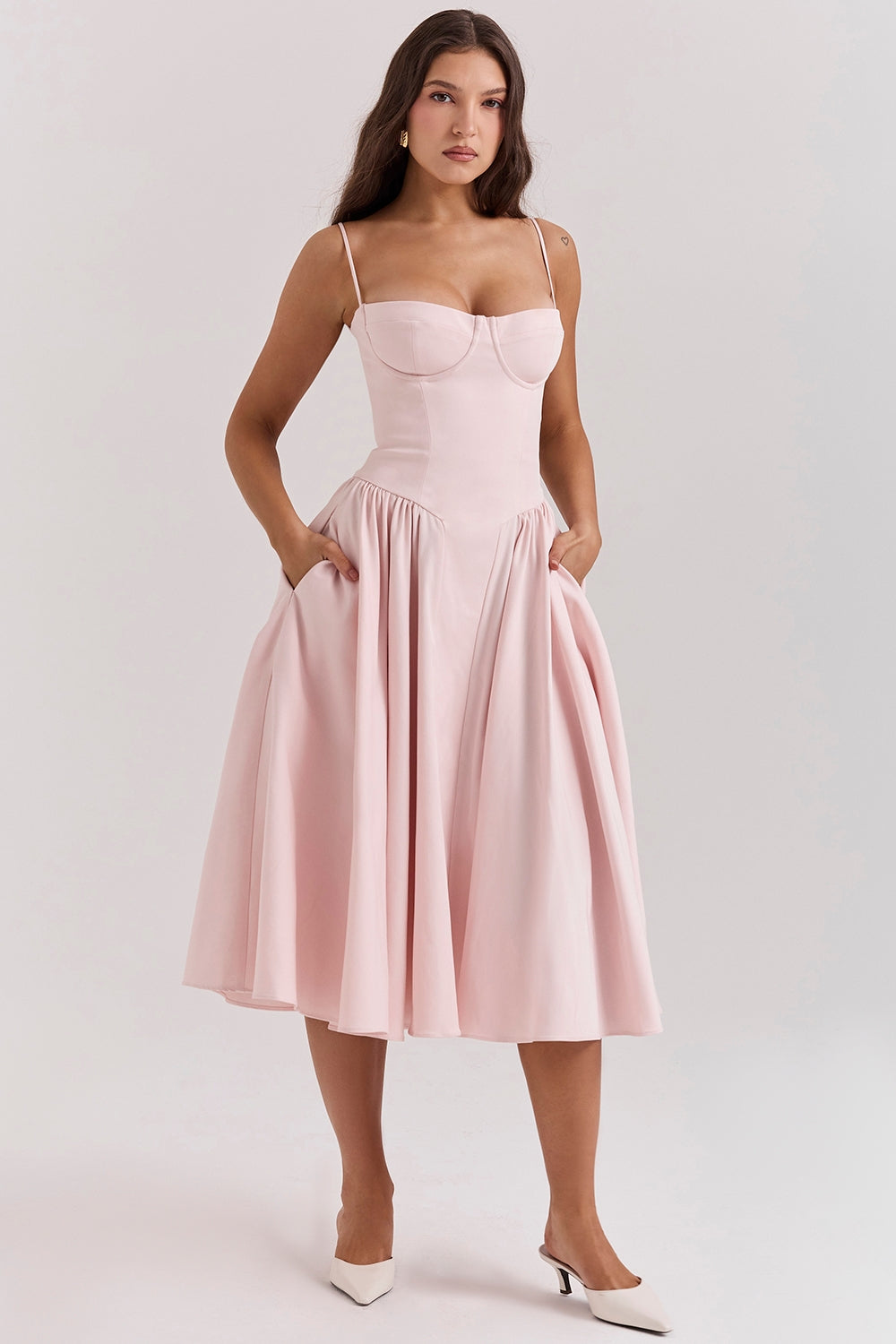 Women - Celine Corset Midi Dress