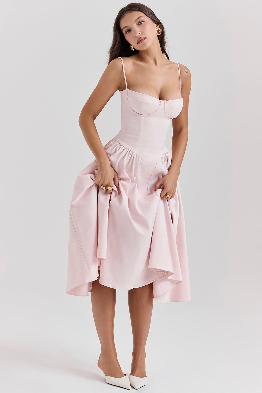 Women - Celine Corset Midi Dress