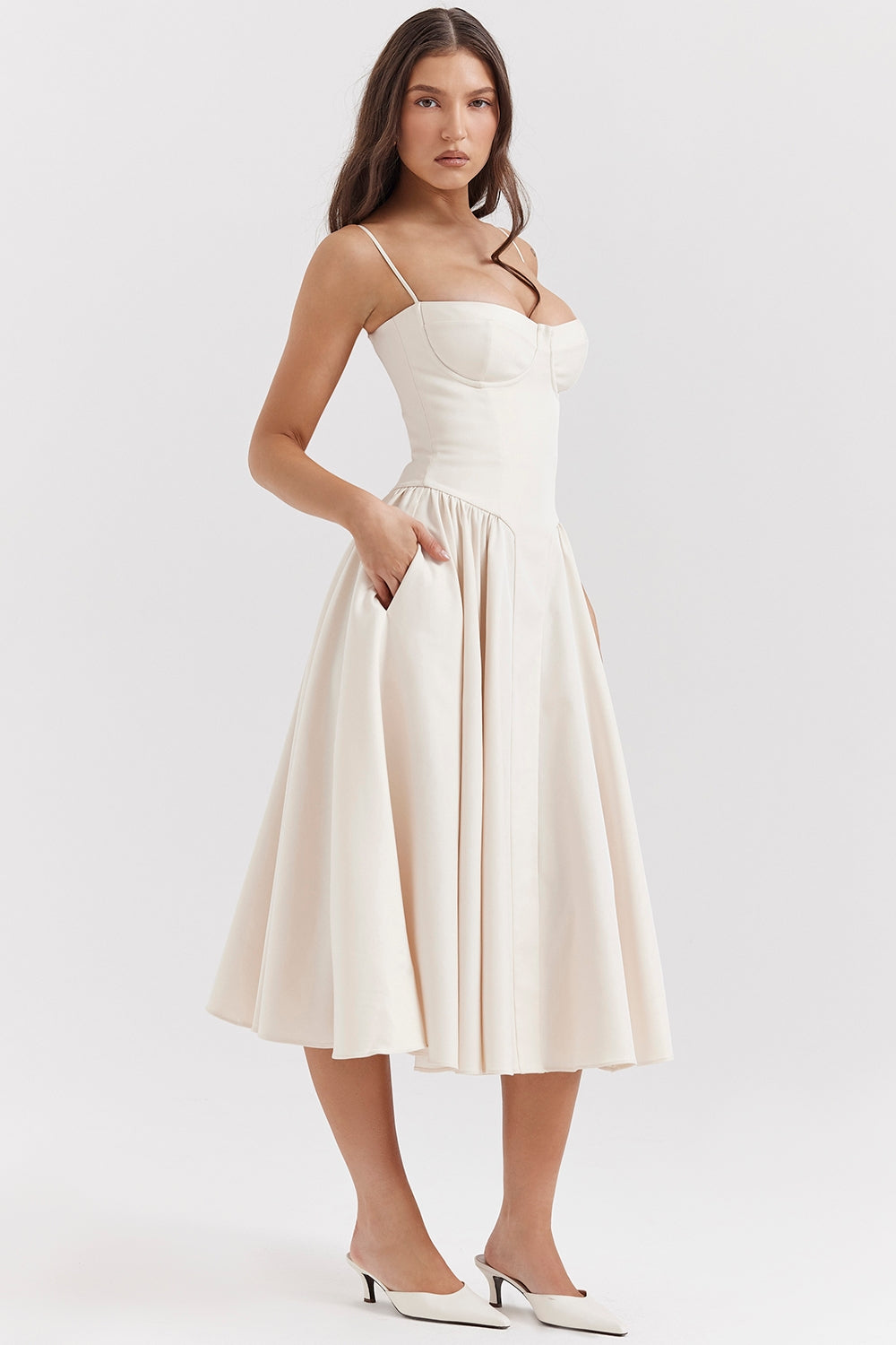Women - Celine Corset Midi Dress