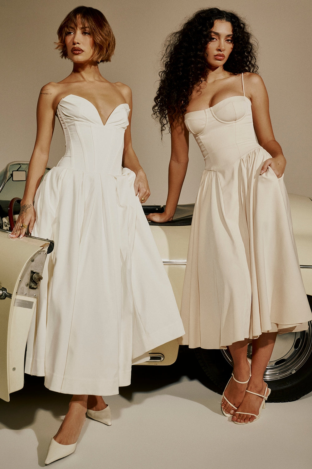 Women - Celine Corset Midi Dress