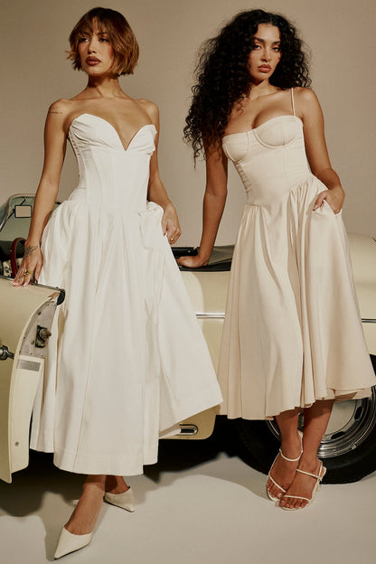 Women - Celine Corset Midi Dress