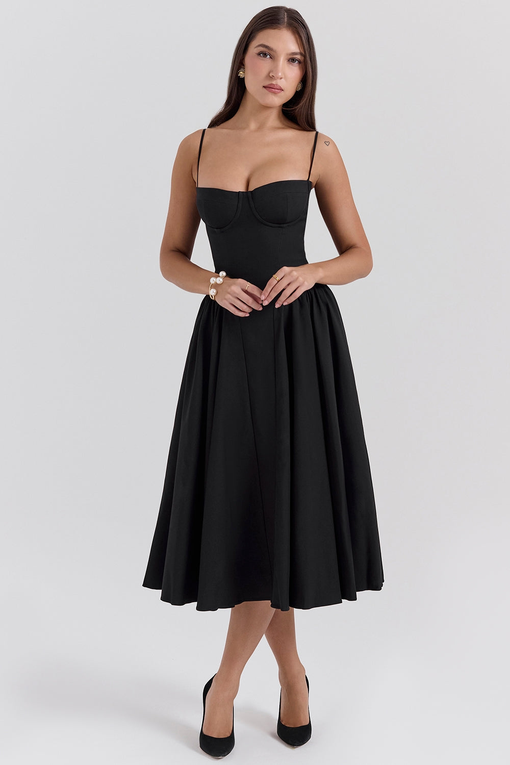 Women - Celine Corset Midi Dress