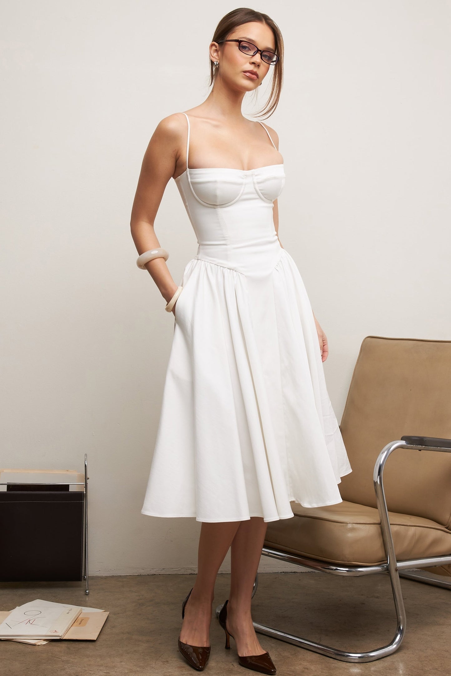 Women - Celine Corset Midi Dress