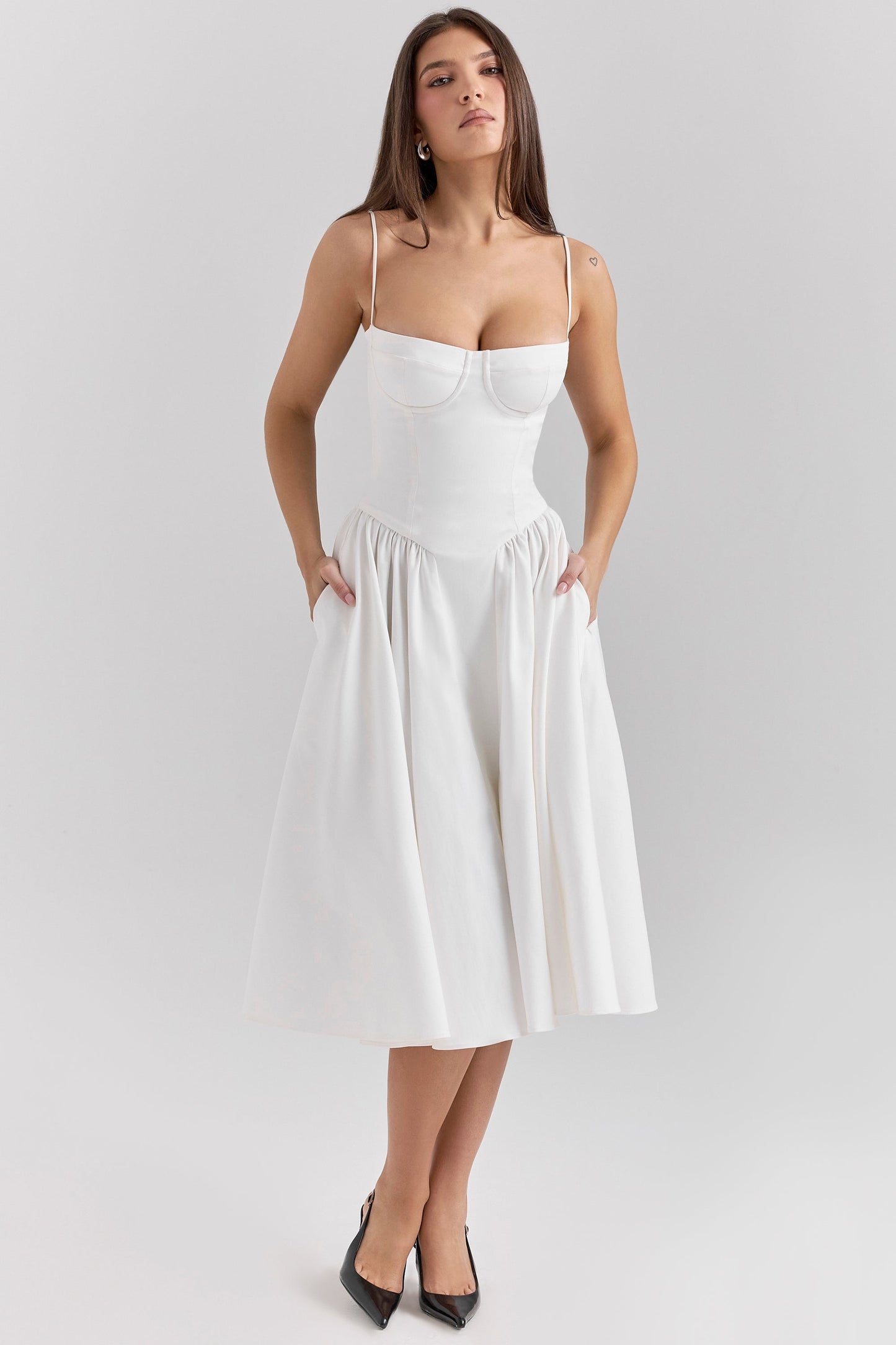 Women - Celine Corset Midi Dress