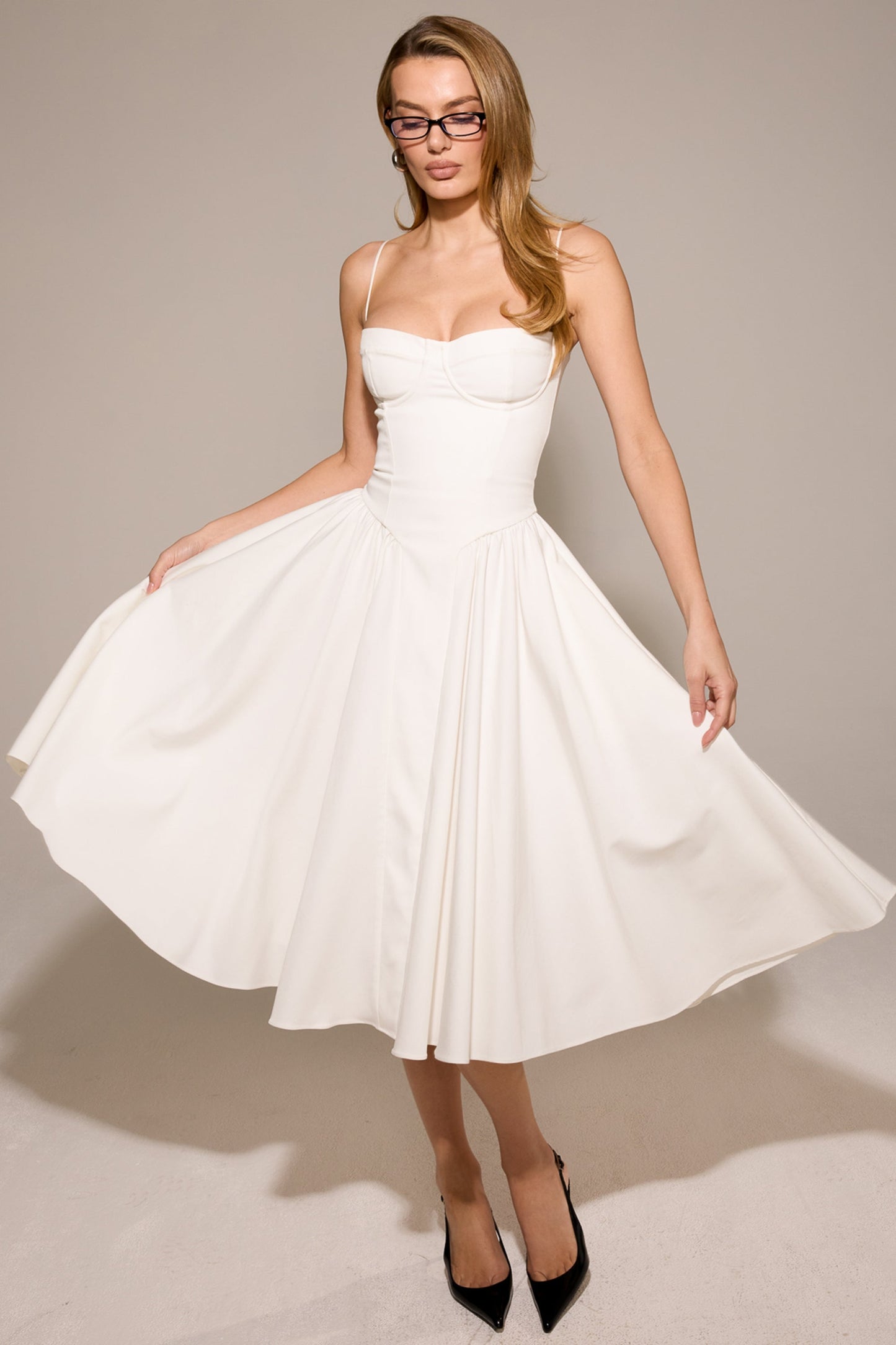 Women - Celine Corset Midi Dress