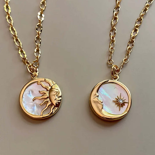 Sun & Moon - Mother of Pearl Necklace